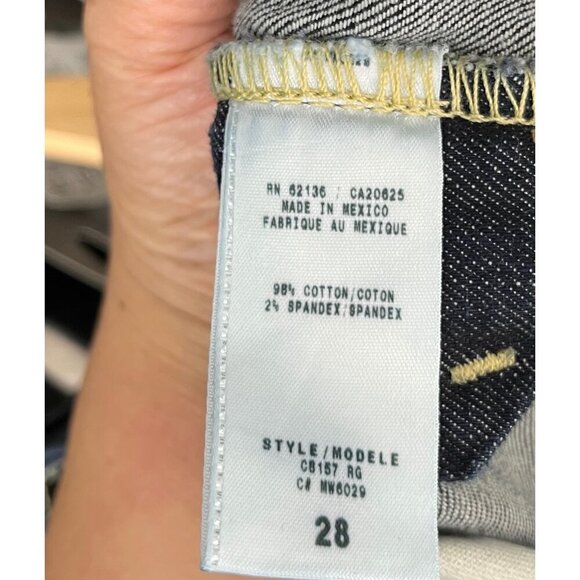 Guess Y2K low rise Daredevil flare jeans dark sz 28 - Picture 9 of 10